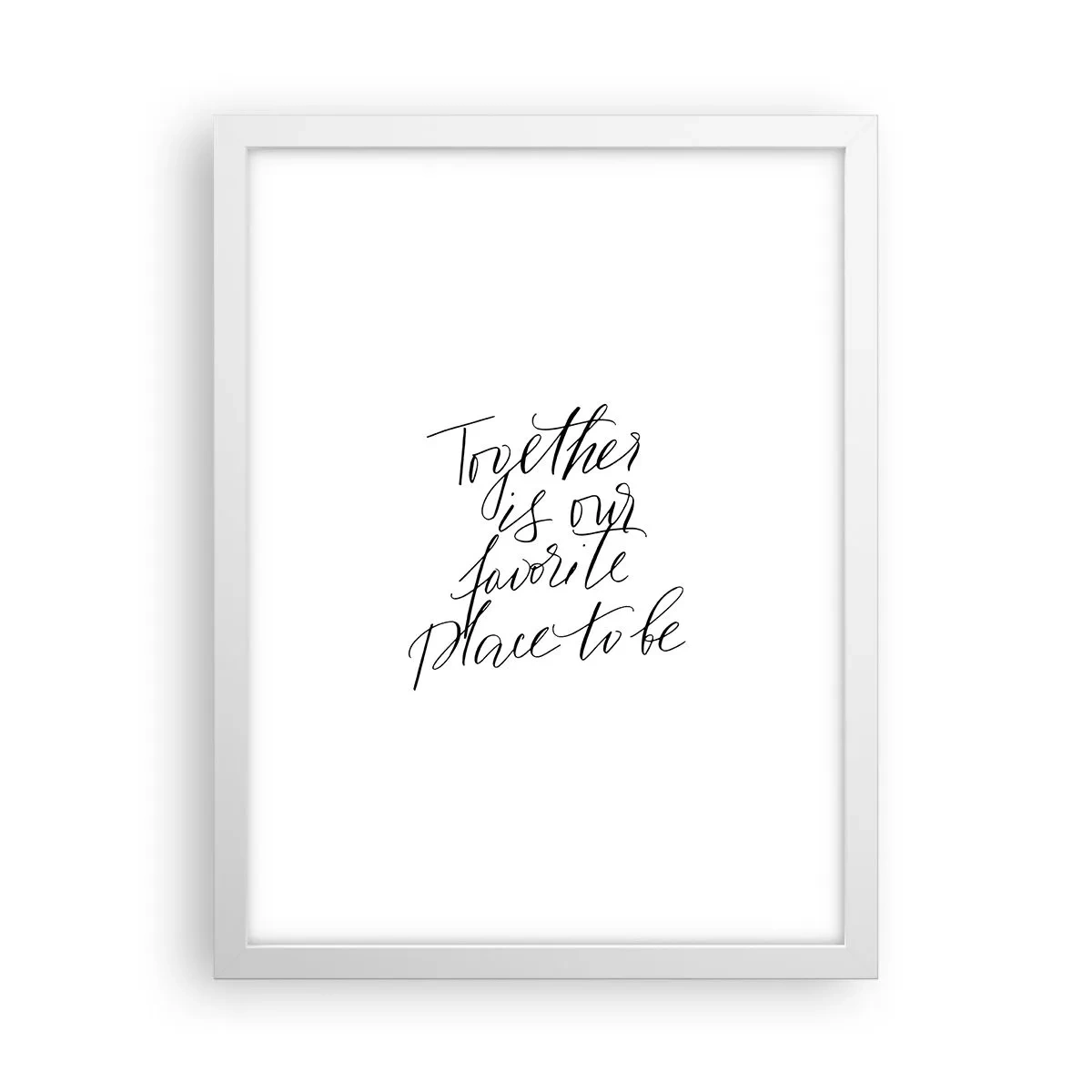 Poster in cornice bianca - Anche tu lo senti? - 30x40 cm