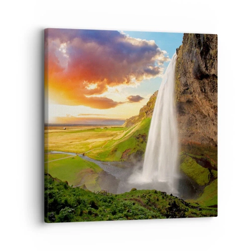 Quadro su tela - Stampe su Tela - Nel mezzo dell'estate islandese - 30x30 cm