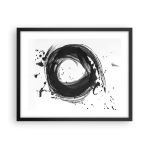 Poster in cornice nera - Il vortice della creazione - 50x40 cm