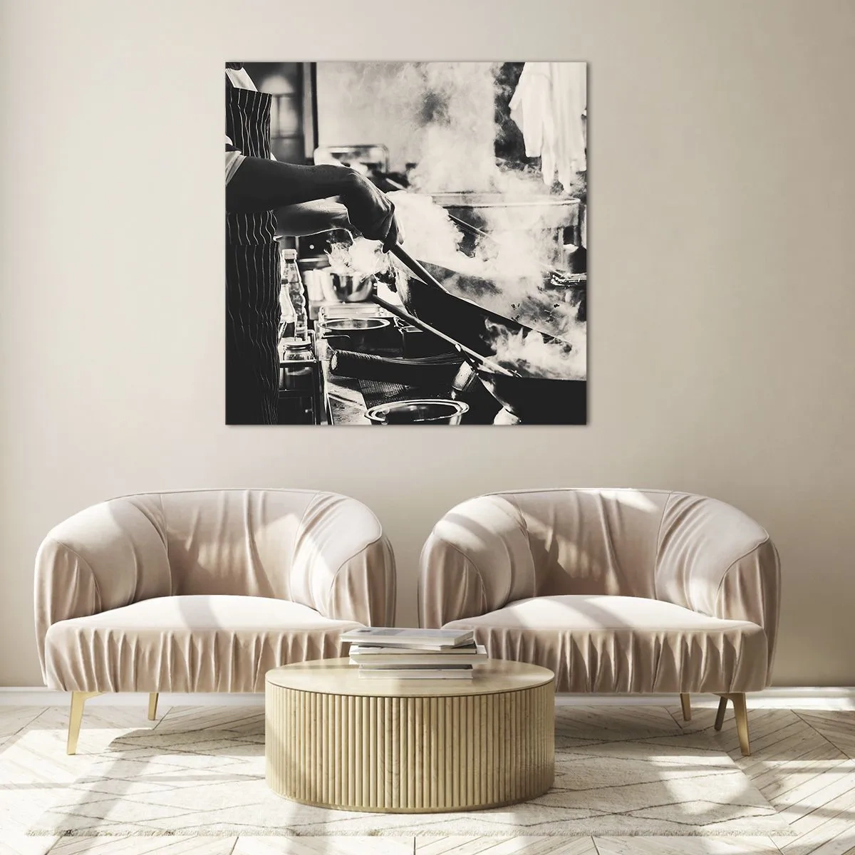 Quadro su vetro - L'alchimia dei sapori - 60x60 cm