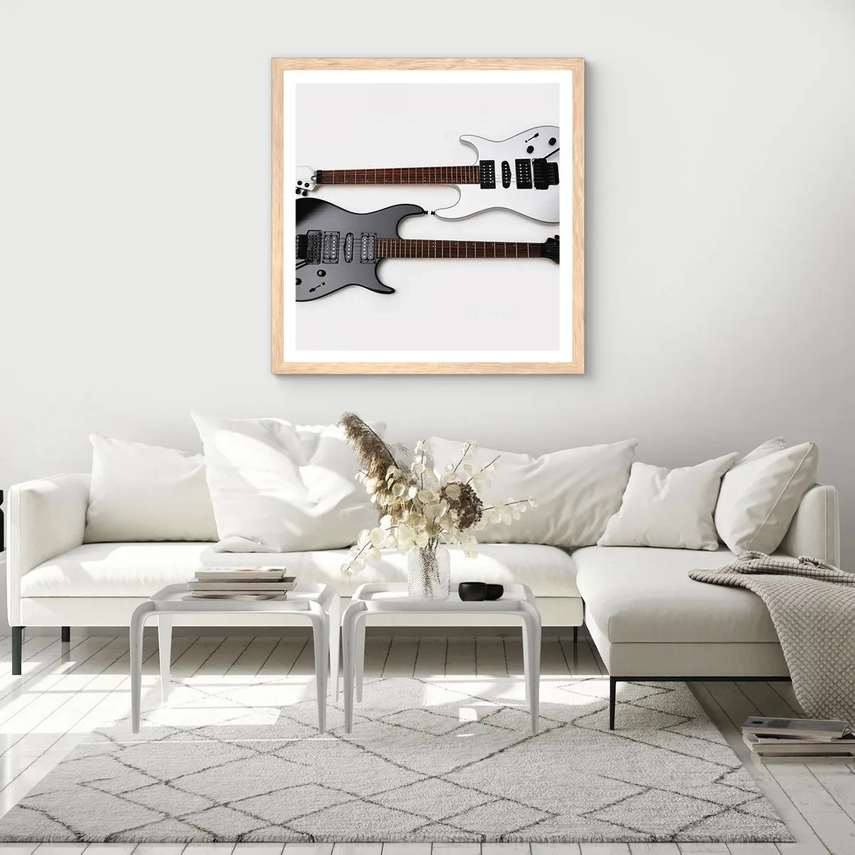 Poster in cornice rovere chiaro - Armonia delle forme - 60x60 cm