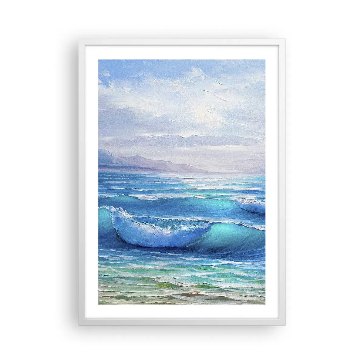 Poster in cornice bianca - Porta sollievo - 50x70 cm