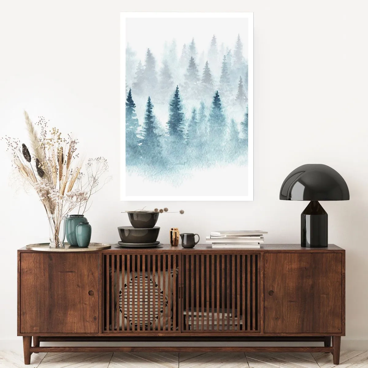 Poster - Avvolti nella nebbia - 70x100 cm