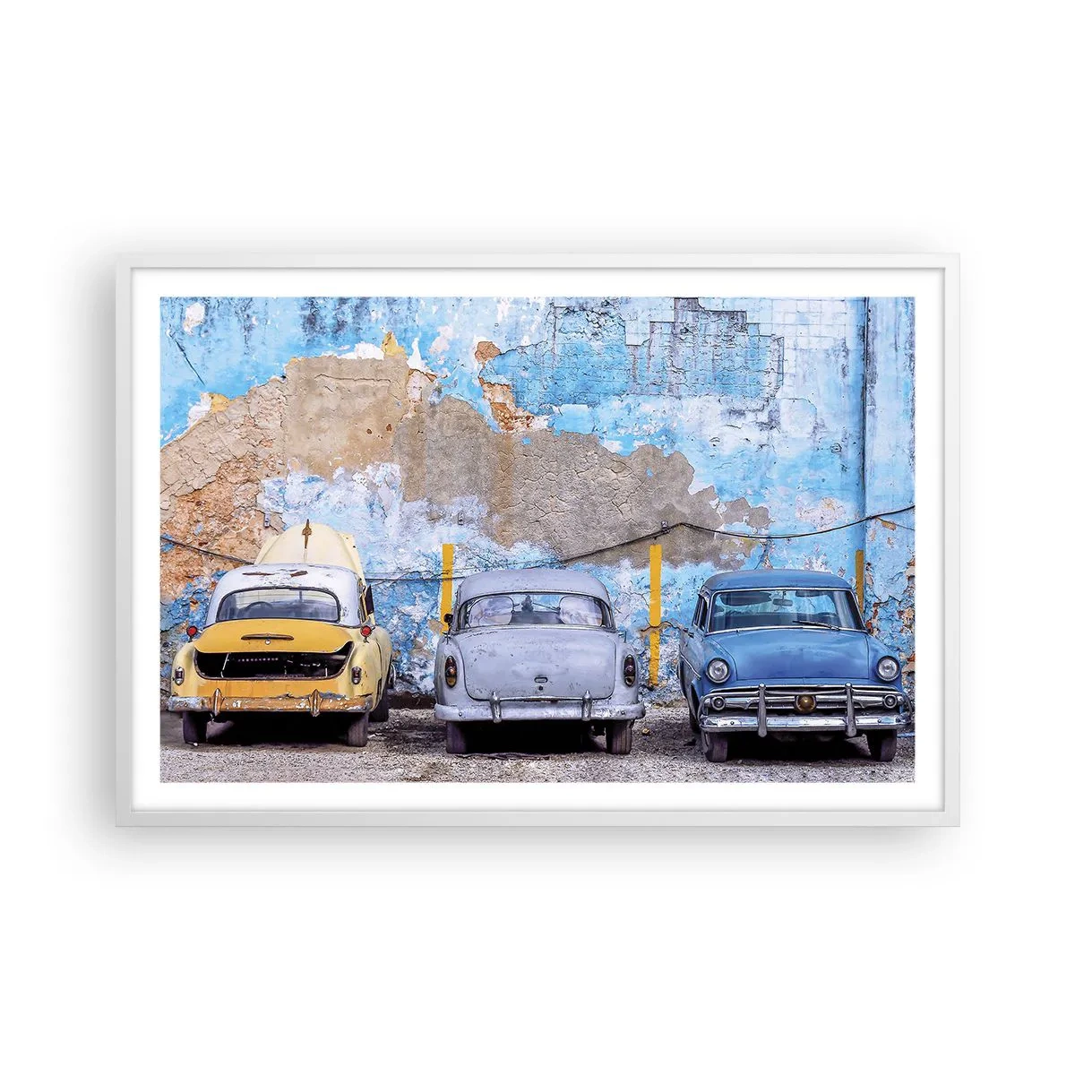 Poster in cornice bianca - L'incontro dei veterani - 91x61 cm