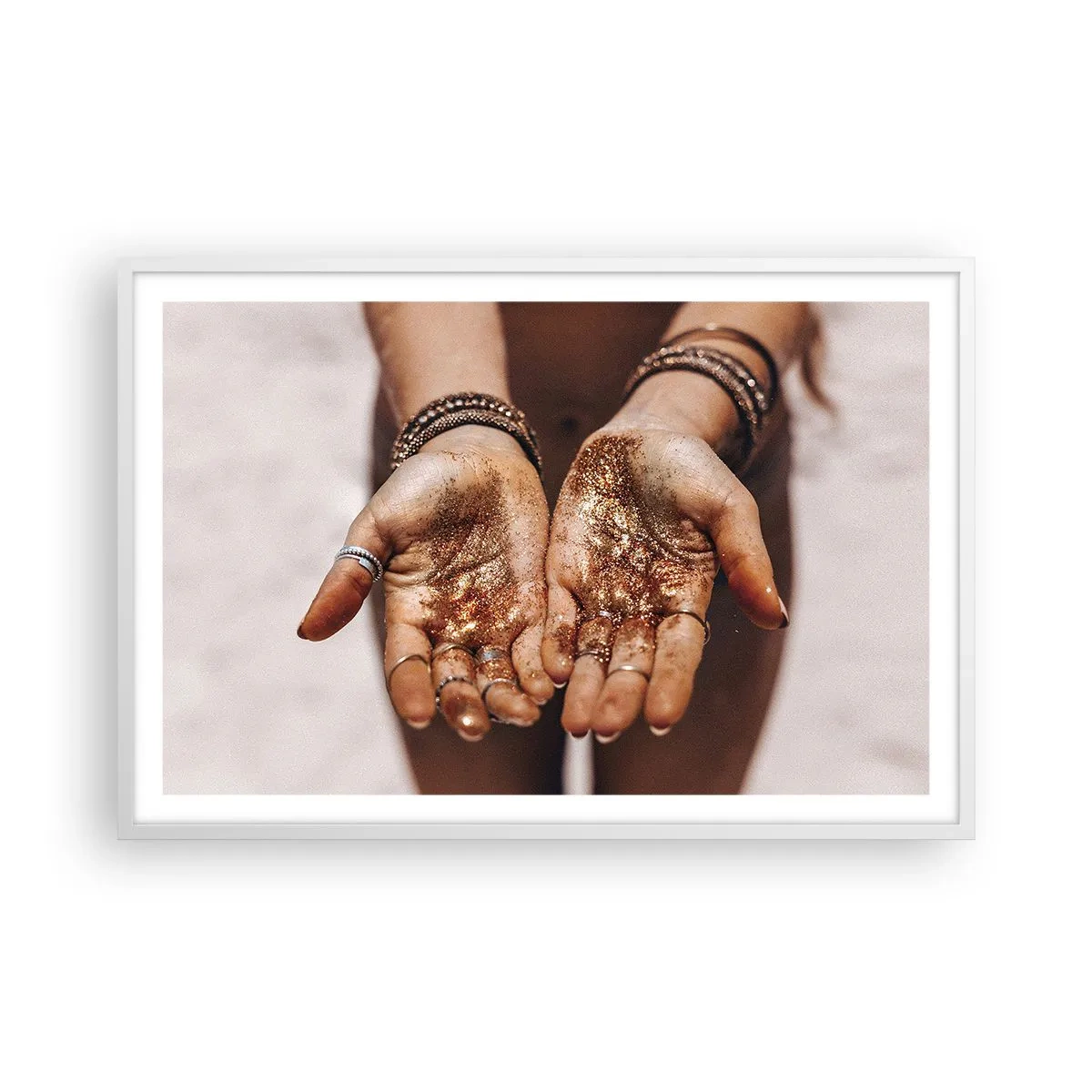 Poster in cornice bianca - Un dono per te - 91x61 cm