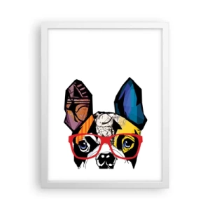 Poster in cornice bianca - Intellettuale - 30x40 cm