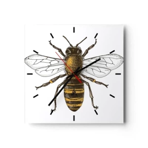 Orologio da parete - Orologio in Vetro - Bella e buona - 40x40 cm