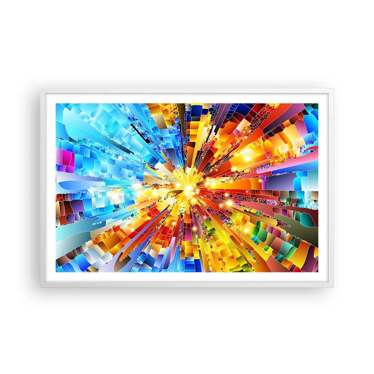 Poster in cornice bianca - In medias res - 91x61 cm