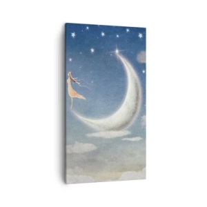 Quadro su tela - Stampe su Tela - Seduttrice celeste - 45x80 cm