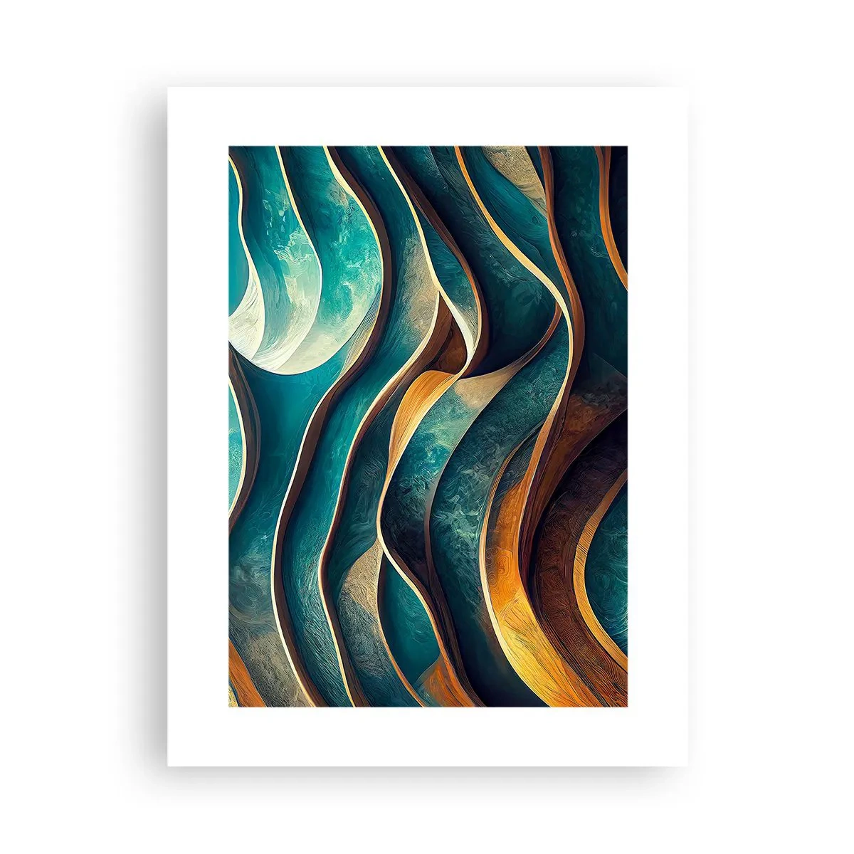 Poster - I meandri del blu - 30x40 cm