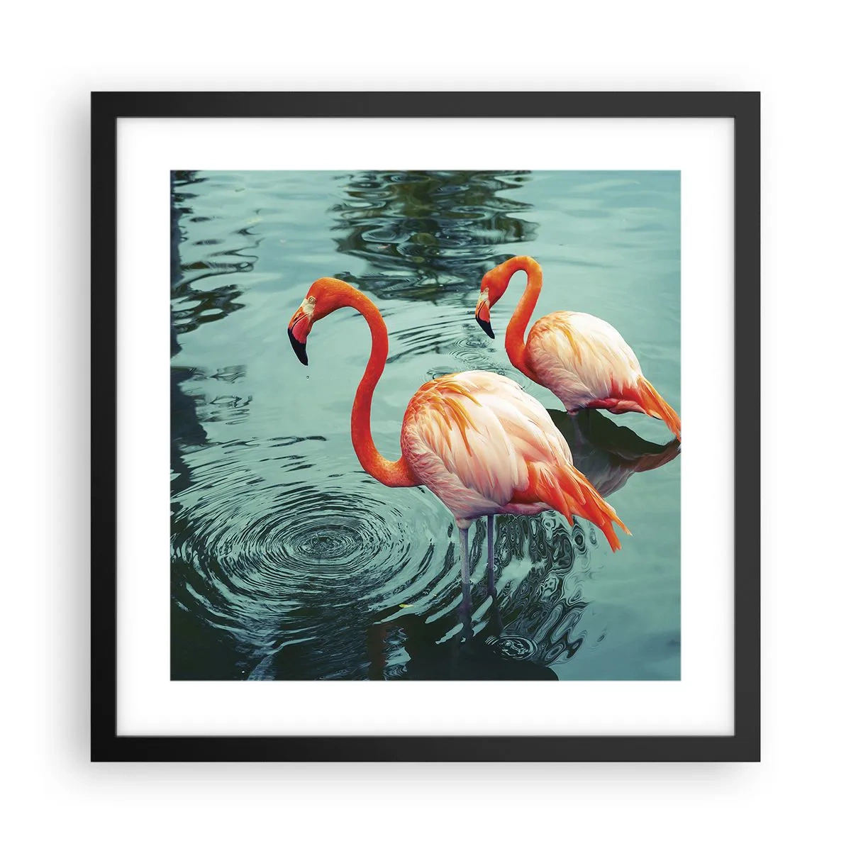 Poster in cornice nera - Adesso siamo di moda - 40x40 cm