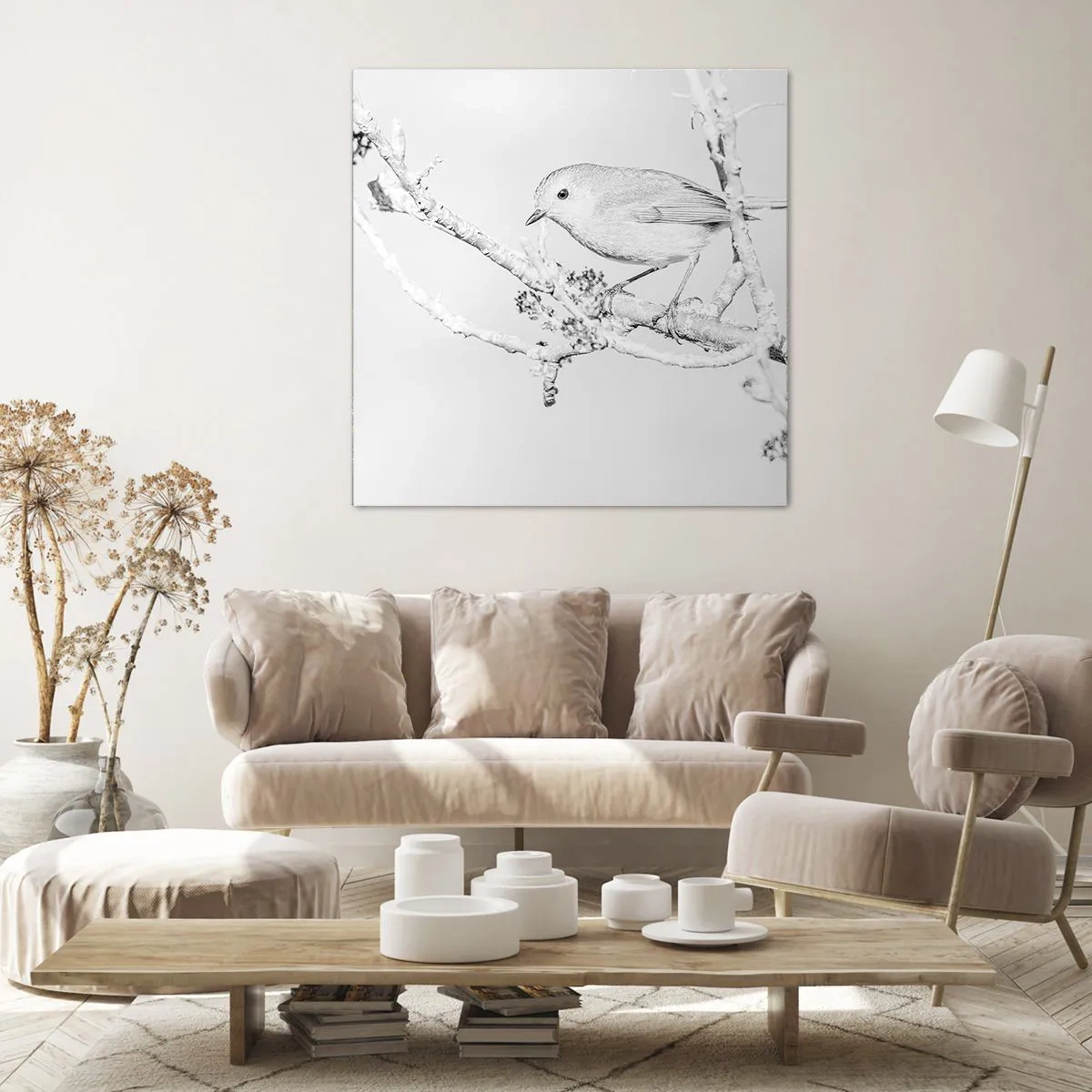 Quadro su tela - Stampe su Tela - Mattino invernale - 50x50 cm