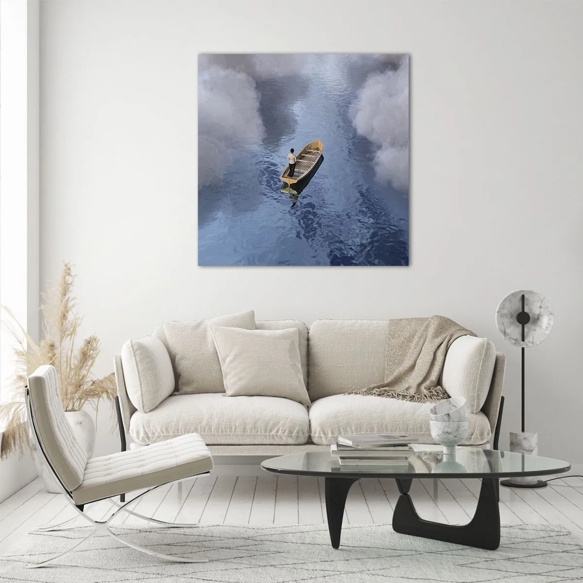 Quadro su vetro - Vita - viaggio - incertezza - 30x30 cm