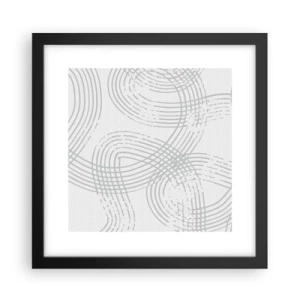 Poster in cornice nera - Non vi è una via diritta - 30x30 cm