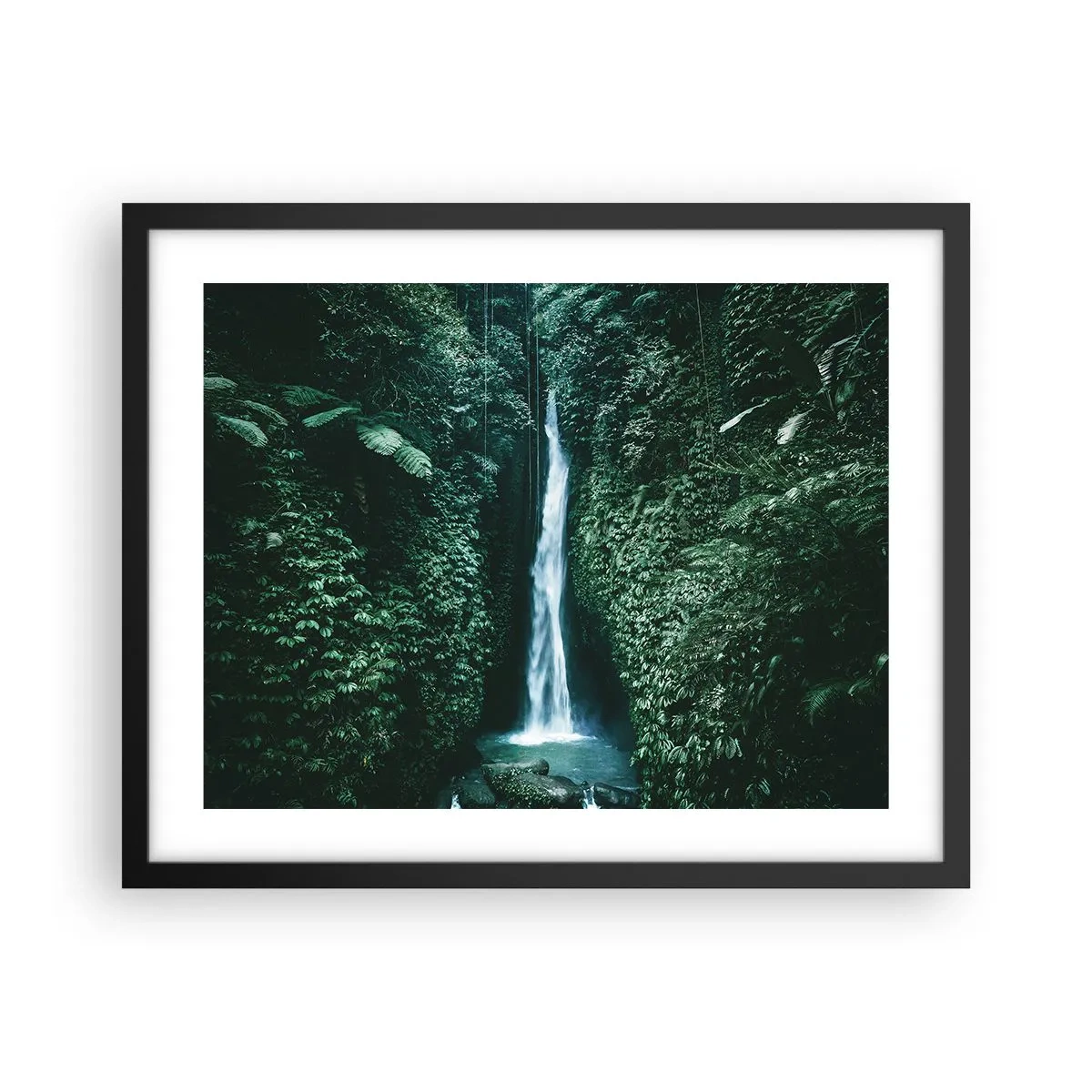 Poster in cornice nera - Terme tropicali - 50x40 cm