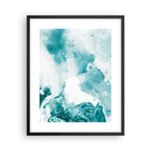 Poster in cornice nera - Palude blu - 40x50 cm