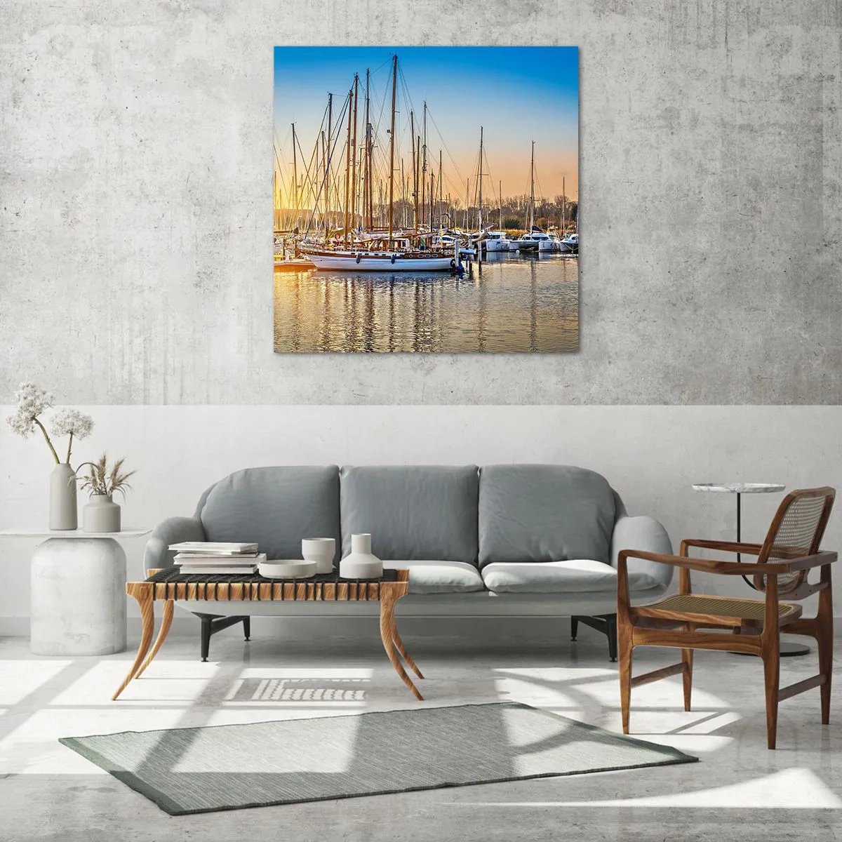 Quadro su vetro - Anche il vento va a dormire - 30x30 cm