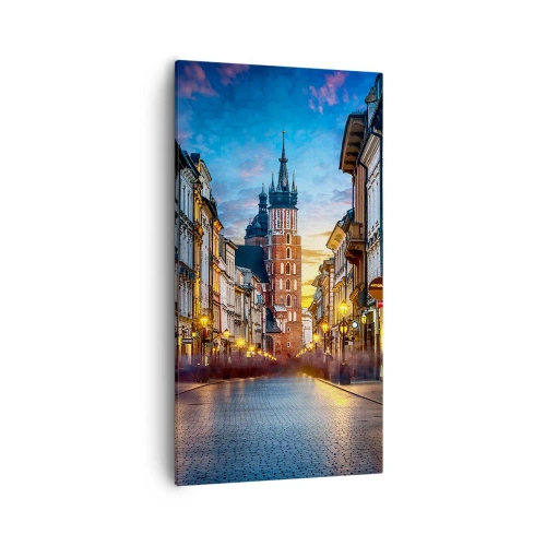 Quadro su tela - Stampe su Tela - La magia di Cracovia - 55x100 cm