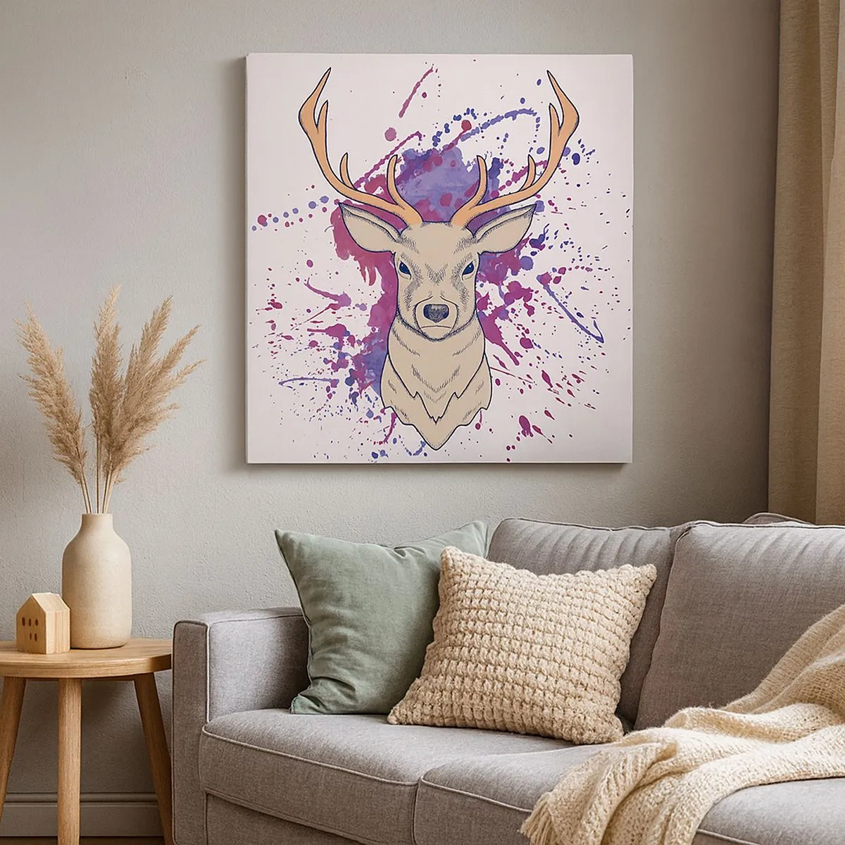 Quadro su tela - Stampe su Tela - Coraggio ed equilibrio - 30x30 cm