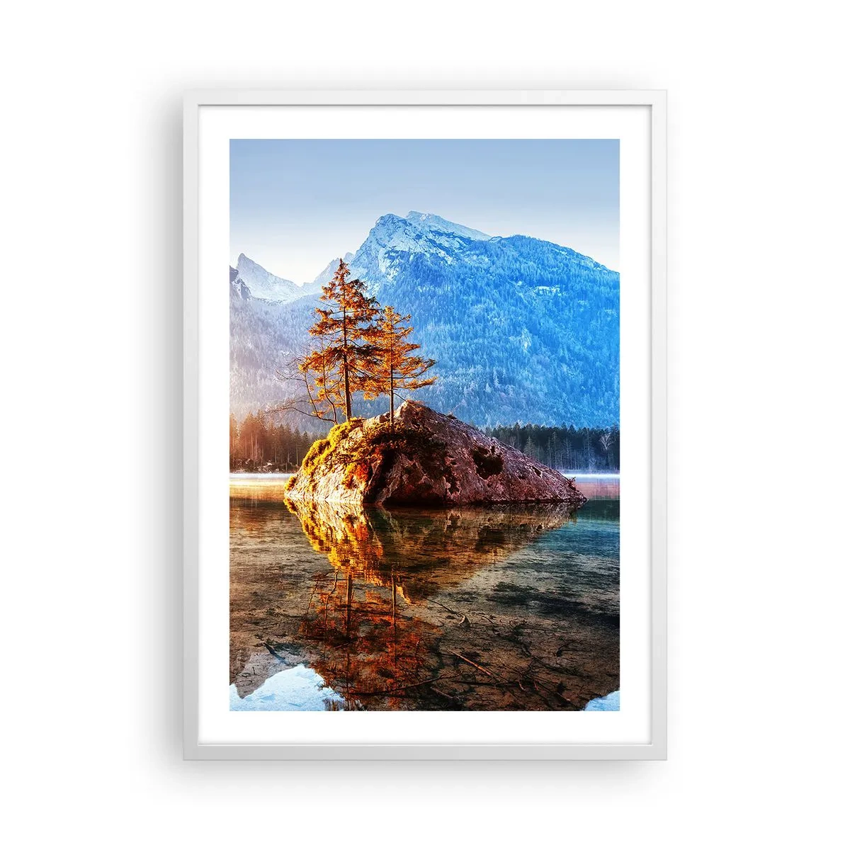 Poster in cornice bianca - La natura in una nuova luce - 50x70 cm