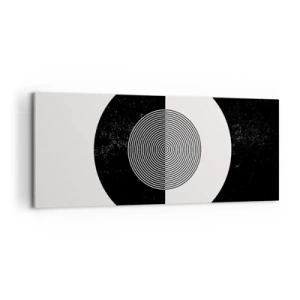 Quadro su tela - Stampe su Tela - Armonia in bianco e nero - 100x40 cm