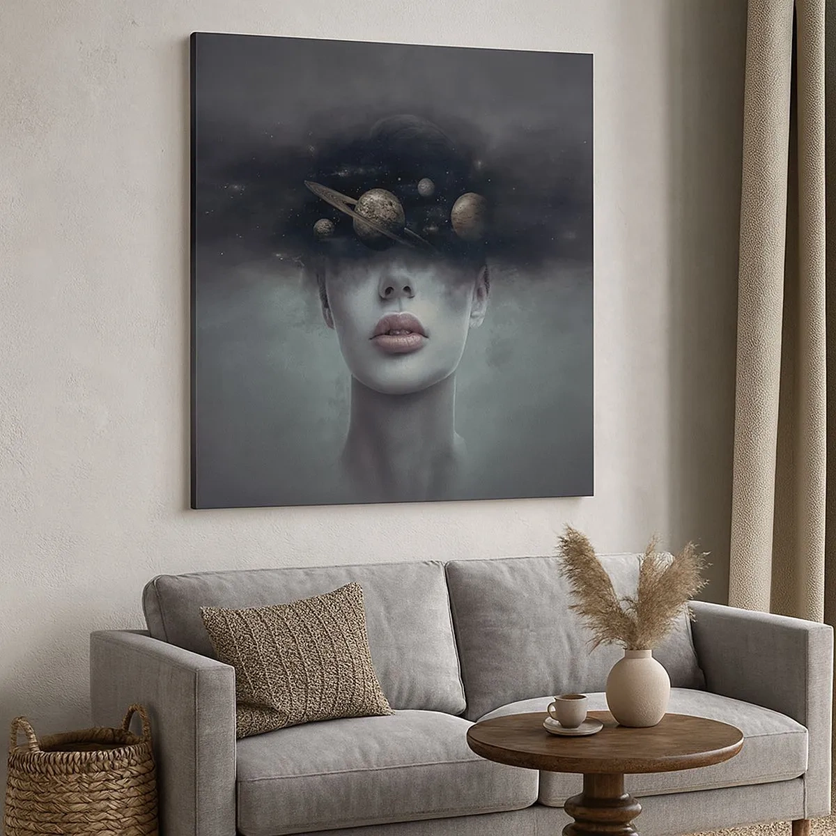 Quadro su tela - Stampe su Tela - E i pianeti folleggiano... - 30x30 cm