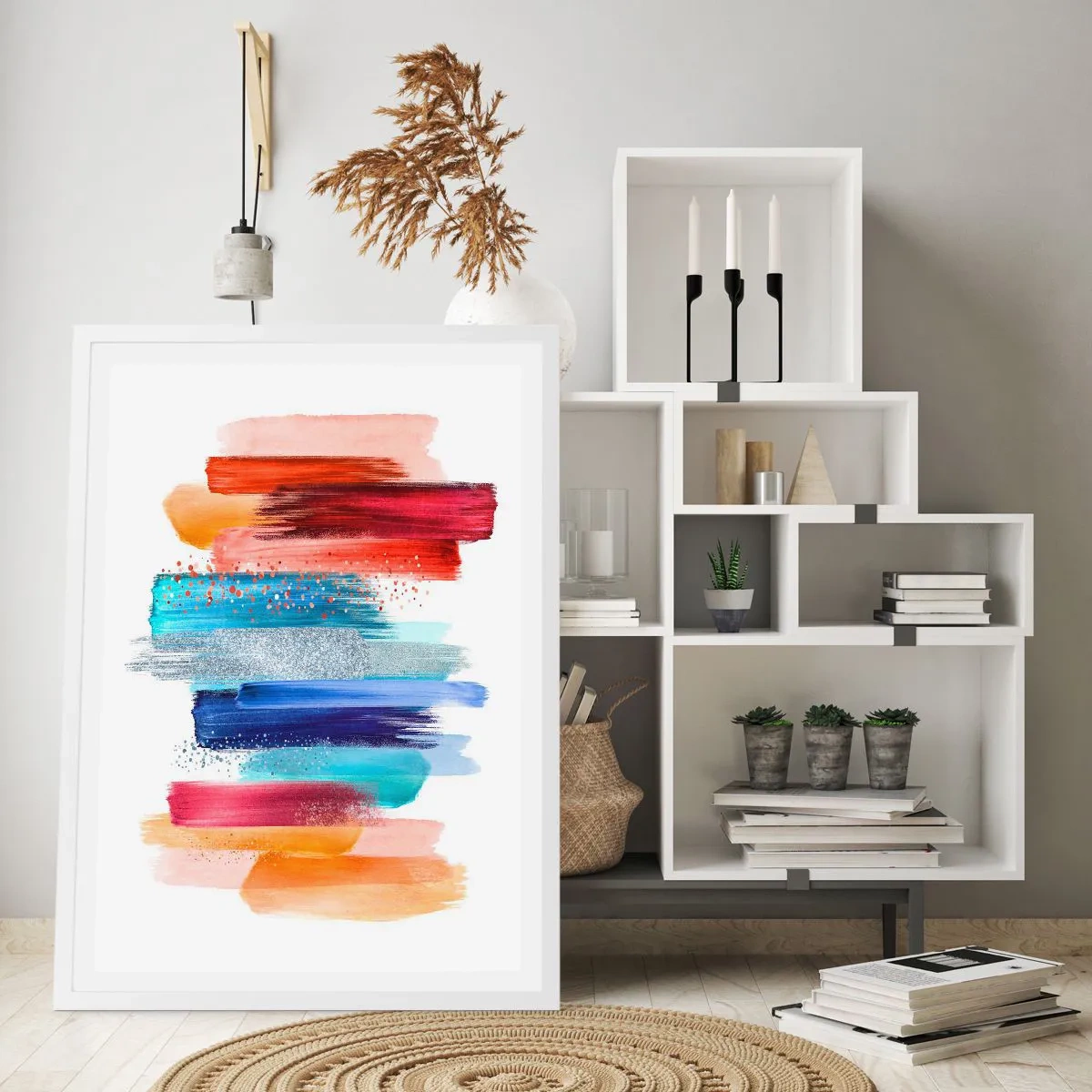 Poster in cornice bianca - In alto e in basso - 70x100 cm