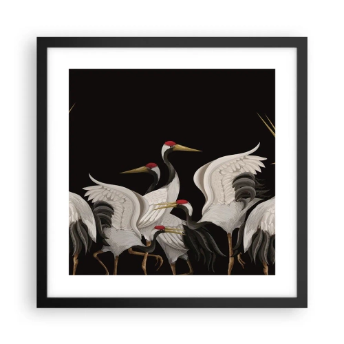 Poster in cornice nera - Cose da uccelli - 40x40 cm