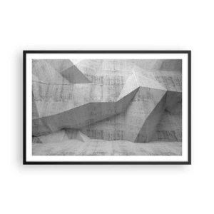 Poster in cornice nera - Una vera sfida - 91x61 cm