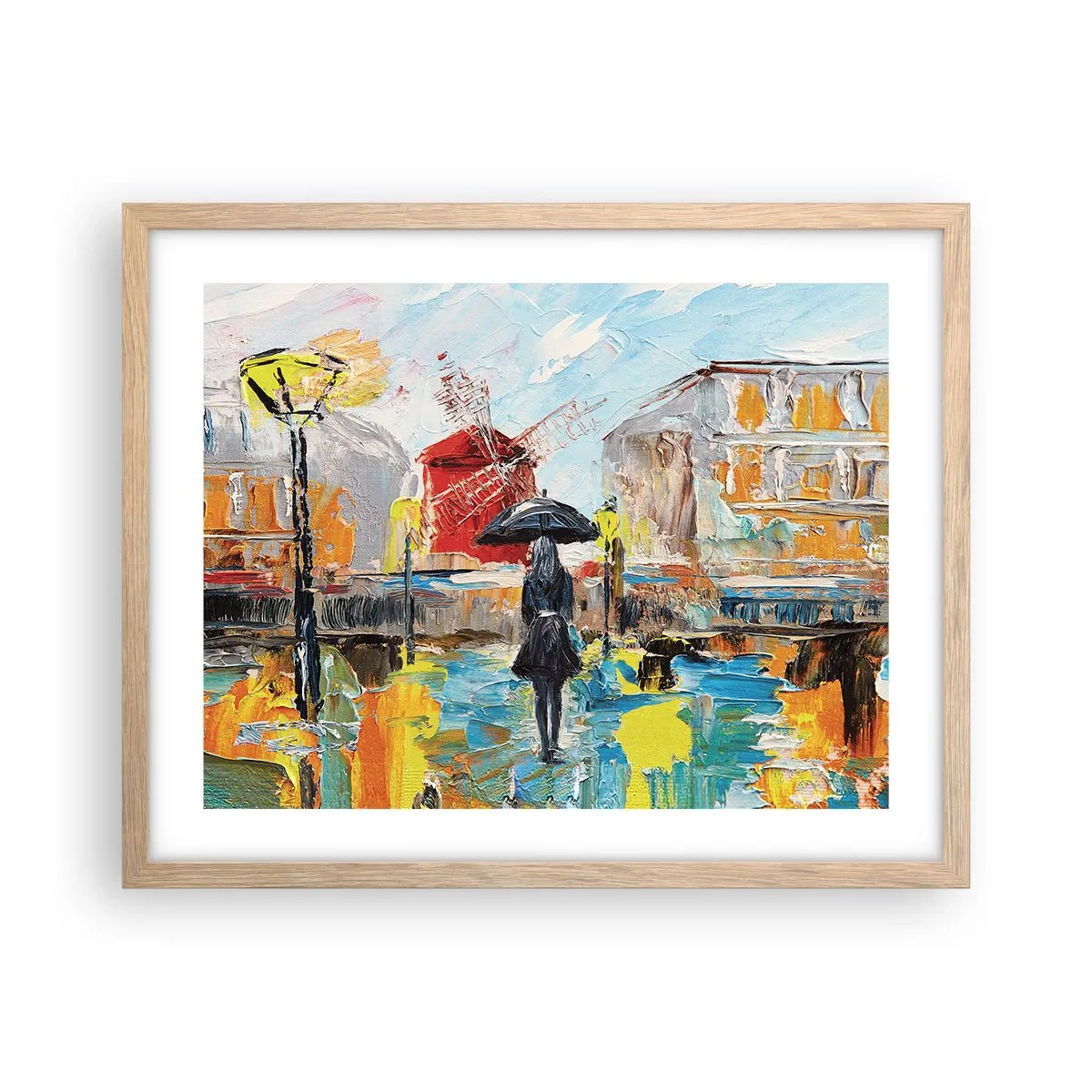 Poster in cornice rovere chiaro - Leggende di Parigi - 50x40 cm