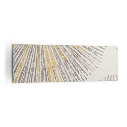 Quadro su tela - Stampe su Tela - Motivo astratto a forma di raggio - 160x50cm - La bellezza dei raggi - Decorazione murale moderna per soggiorno e camera da letto ARTTOR