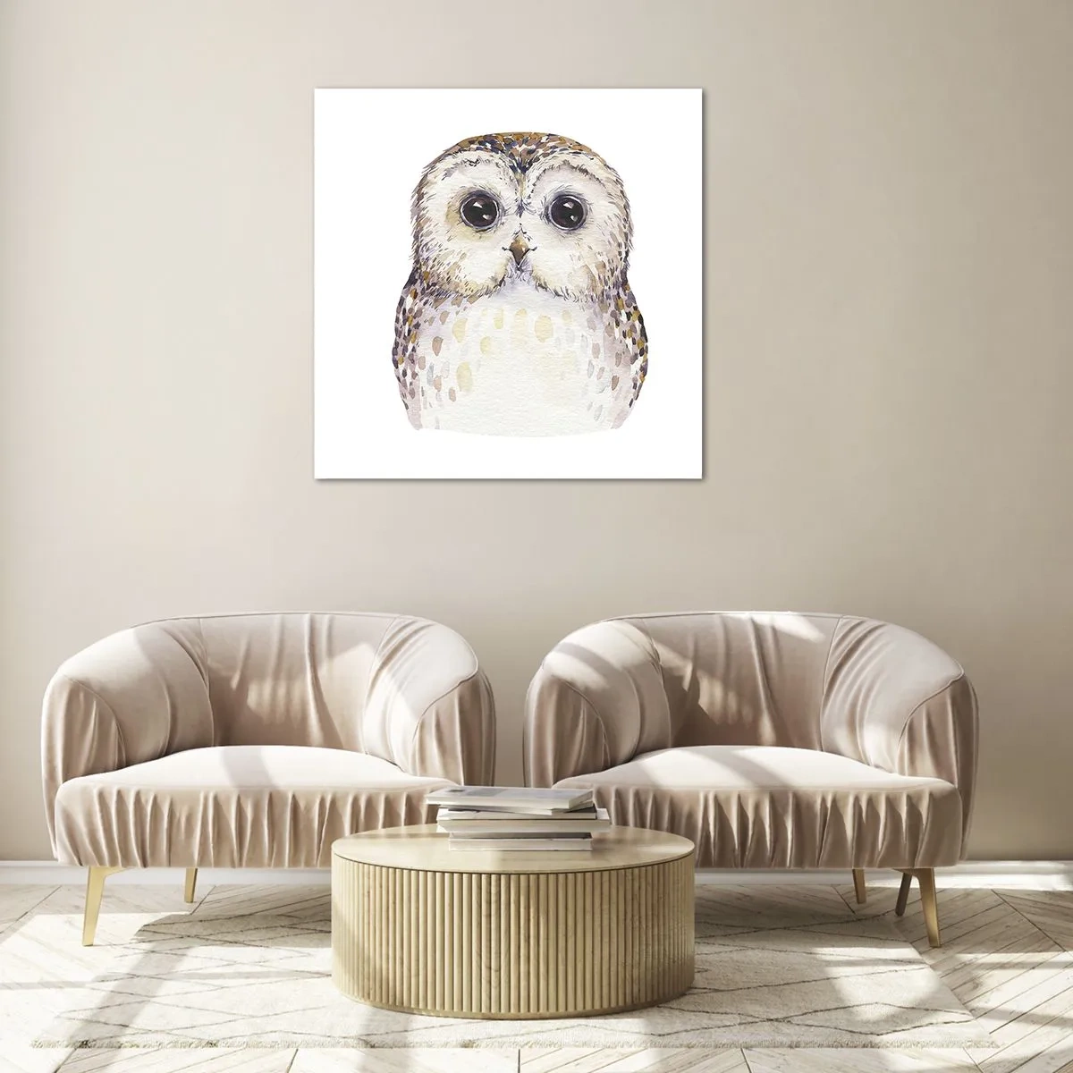 Quadro su vetro - Guardami negli occhi - 70x70 cm