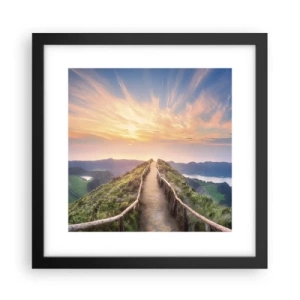 Poster in cornice nera - Vicino al cielo - 30x30 cm