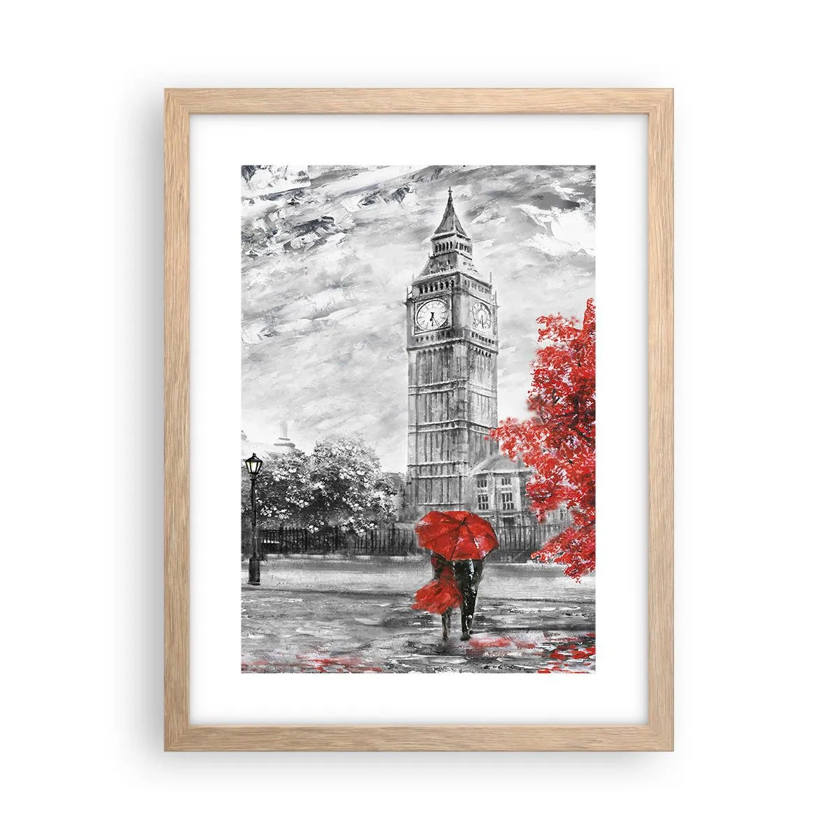 Poster in cornice rovere chiaro - Un giorno eccitante - 30x40 cm