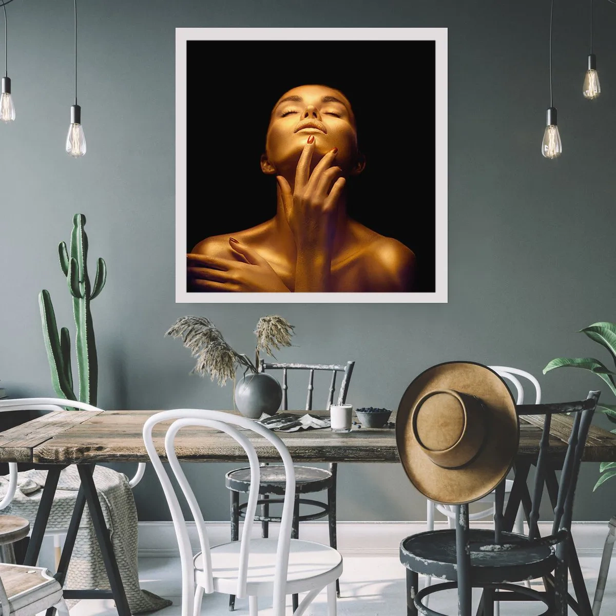 Poster - Come seta d'oro - 60x60 cm