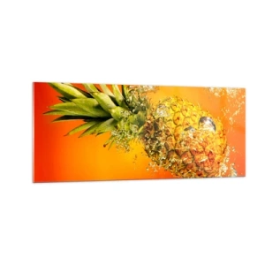 Quadro su vetro - Succosa freschezza tropicale - 100x40 cm