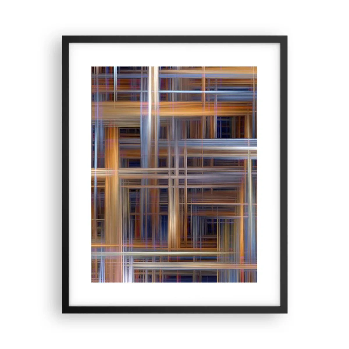 Poster in cornice nera - Tessute con la luce - 40x50 cm