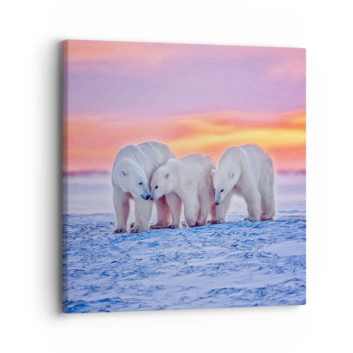 Quadro su tela - Stampe su Tela - Basta il calore della famiglia - 30x30 cm