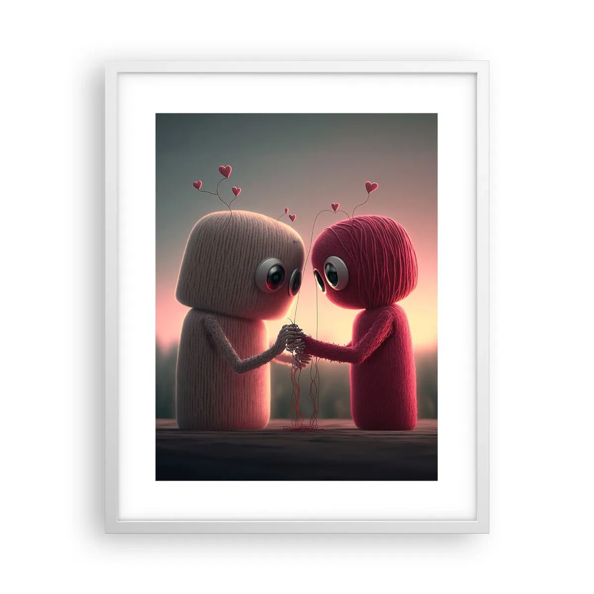 Poster in cornice bianca - Ognuno ha diritto ad amare - 40x50 cm