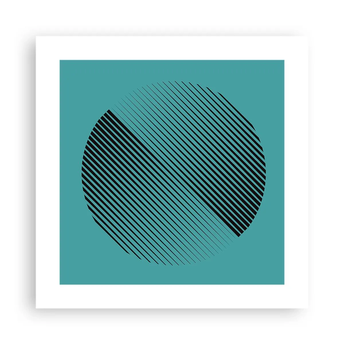 Poster - Cerchio: variazione geometrica - 40x40 cm