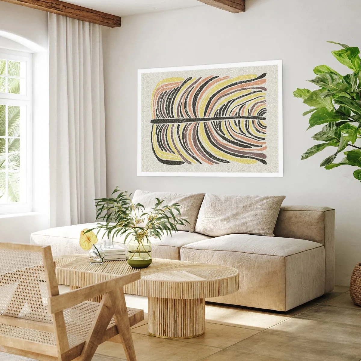 Poster - Astrazione piena di vita - 70x50 cm