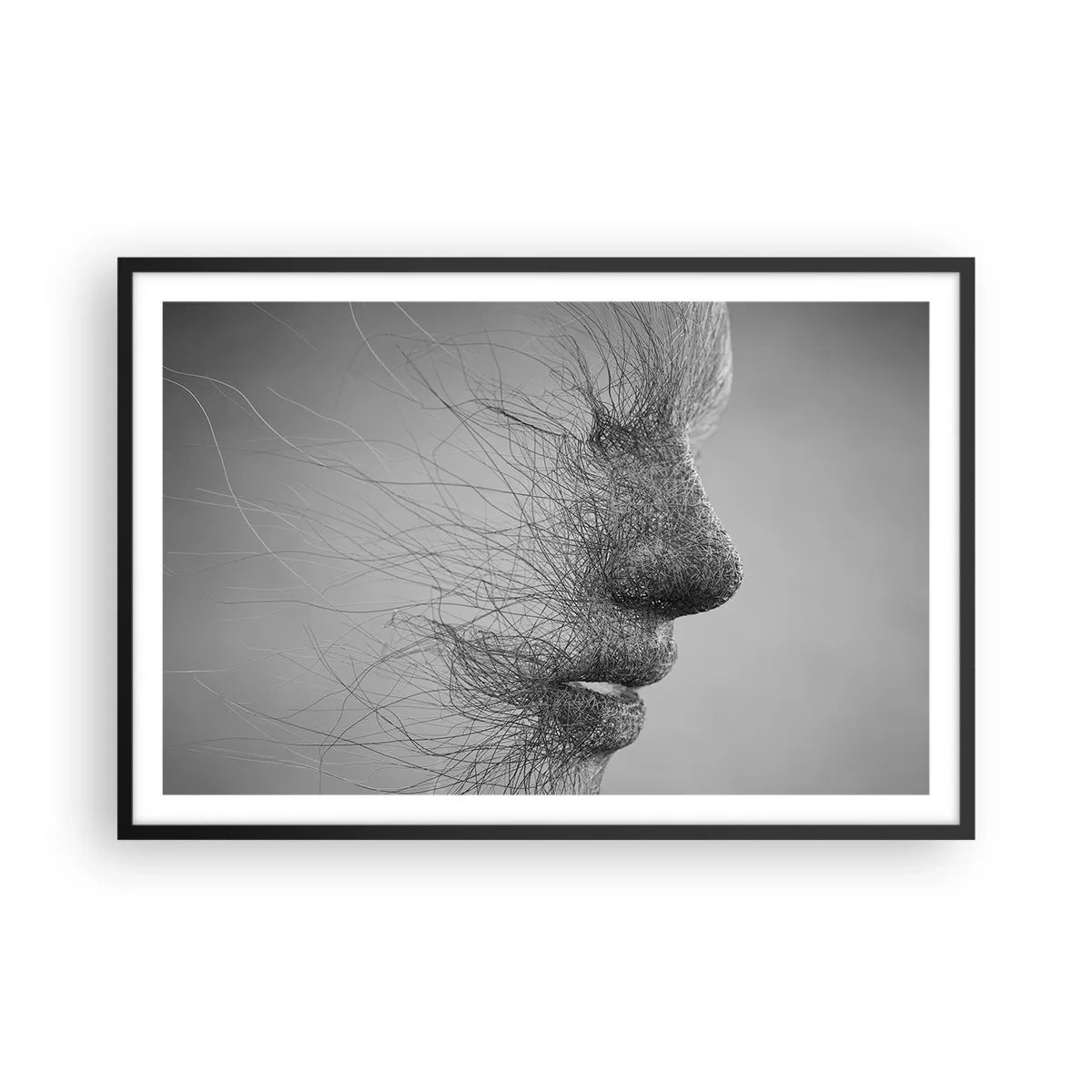 Poster in cornice nera - Lo spirito del vento - 91x61 cm