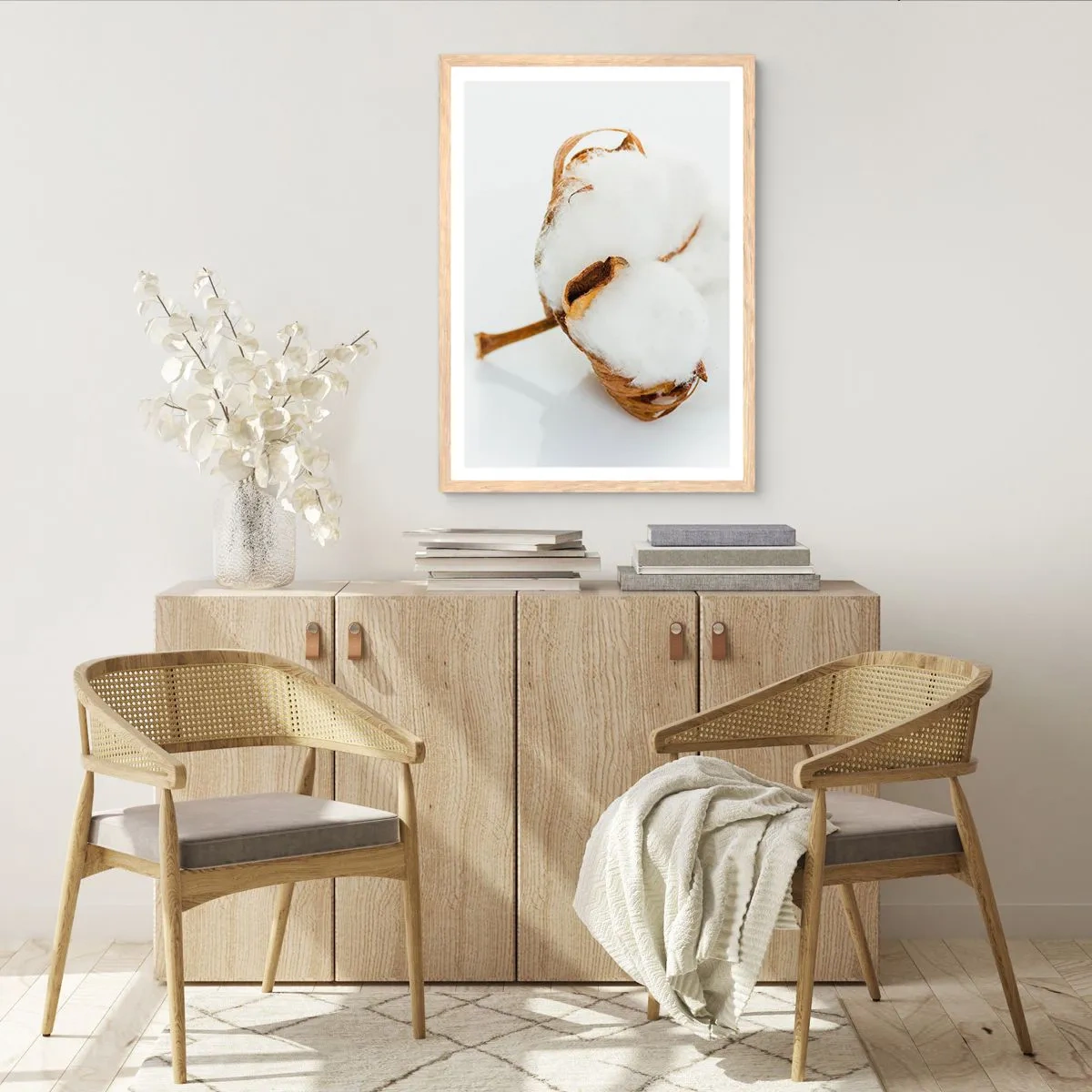 Poster in cornice rovere chiaro - Naturalmente morbido - 50x70 cm