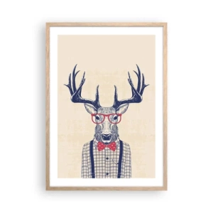 Poster in cornice rovere chiaro - Divertente stravaganza - 50x70 cm