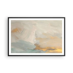 Poster in cornice nera - Astrazione: il paese della mitezza - 91x61 cm