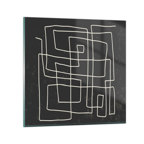 Quadro su vetro - Non è così semplice - 40x40 cm