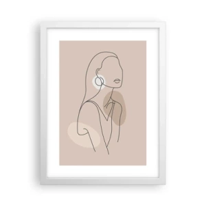 Poster in cornice bianca - Icona di giovinezza - 30x40 cm