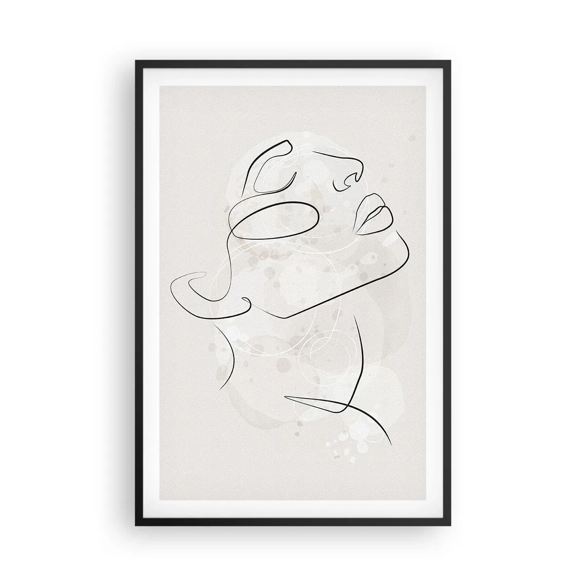 Poster in cornice nera - Profilo di sogno - 61x91 cm