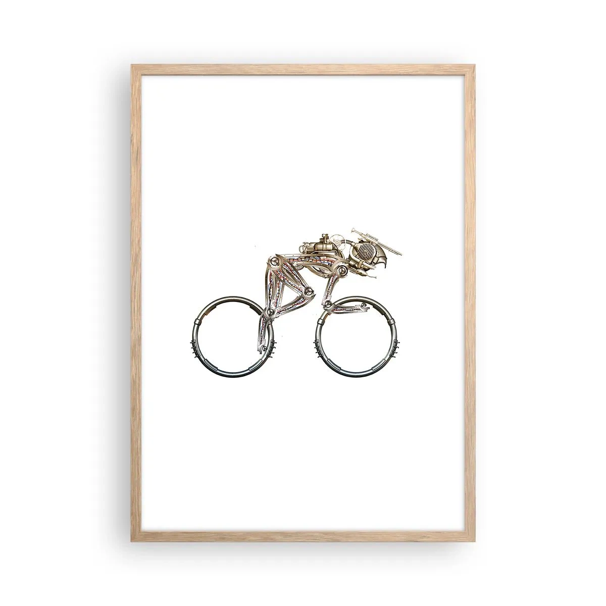 Poster in cornice rovere chiaro - Macchina perfetta - 50x70 cm