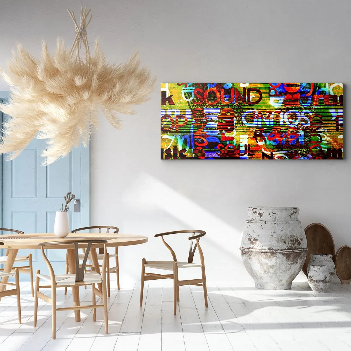 Quadro su tela - Stampe su Tela - Tutti i colori del suono - 90x30 cm
